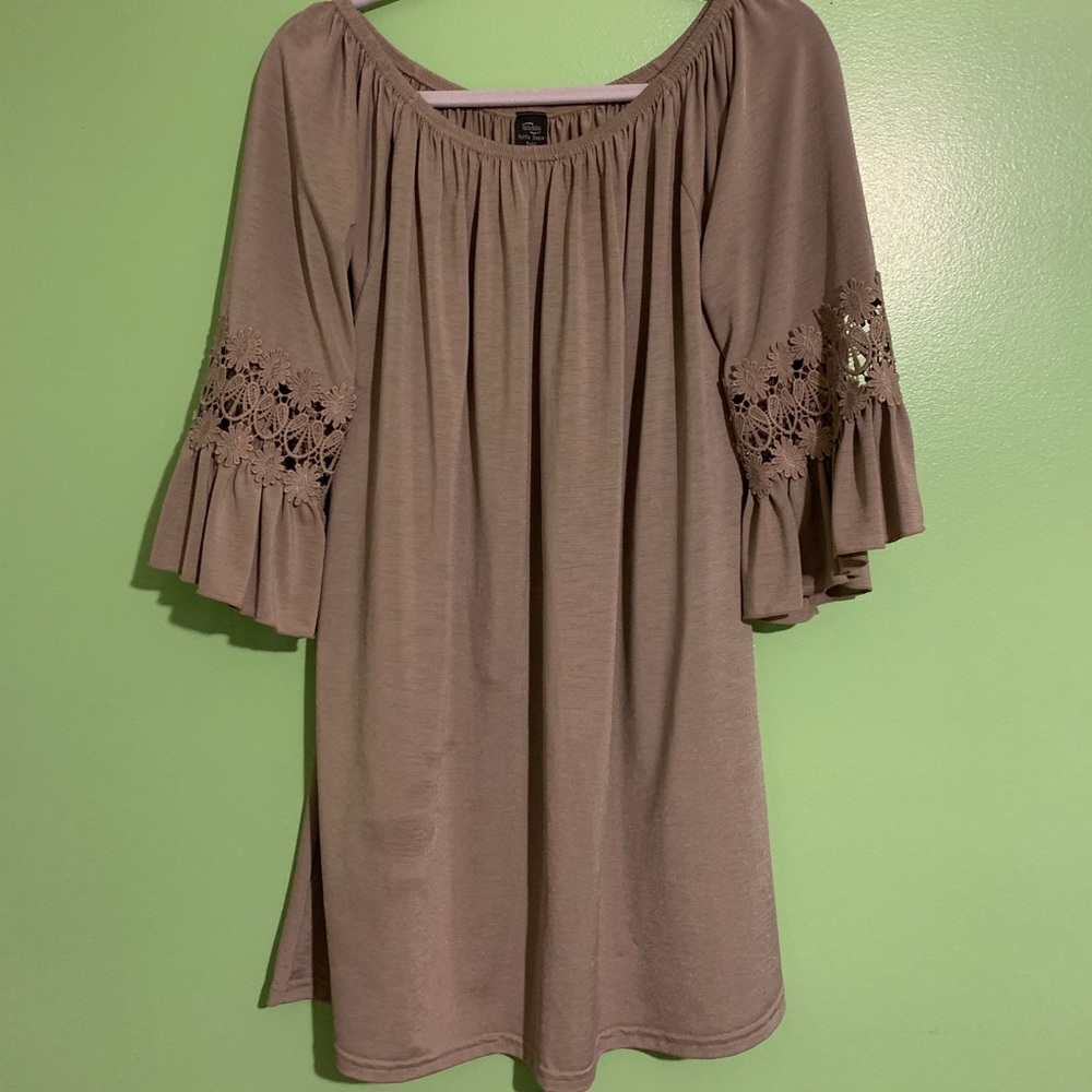 Tan blouse